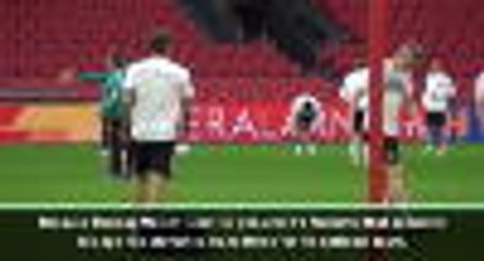 Muller deserves a beer for his 100th cap - Low