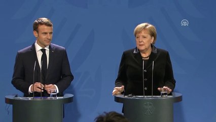 Macron-Merkel basın toplantısı - BERLİN