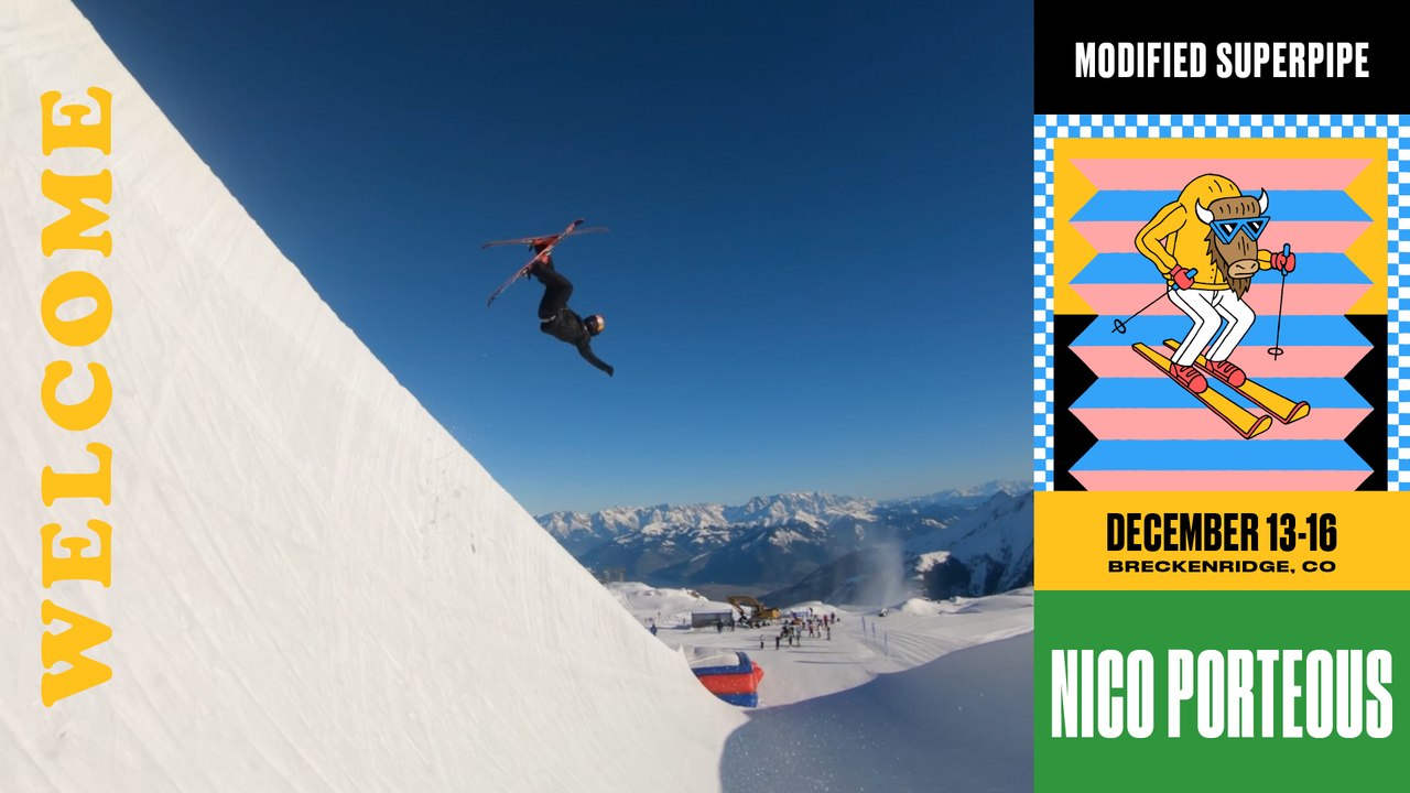 Young Kiwi Nico Porteous Makes Dew Tour Debut in Modified Superpipe