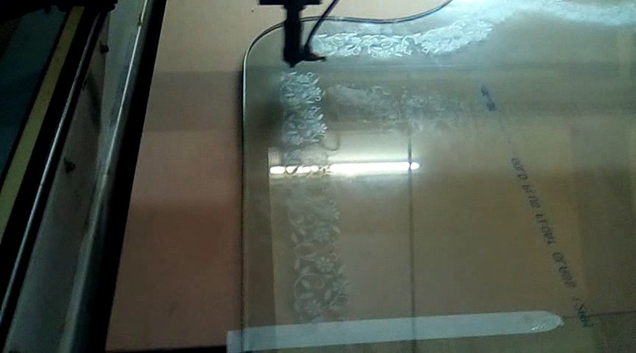 Laser Engraving work on Glass