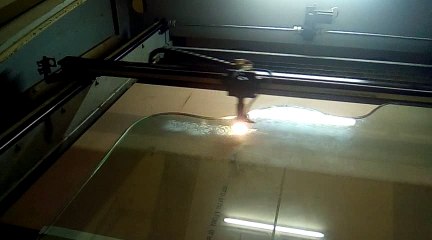 LASER ENGRAVING WORK ON GLASS.