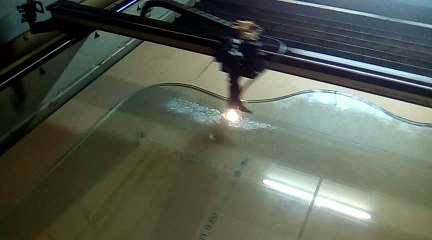 LASER ENGRAVING WORK ON GLASS.