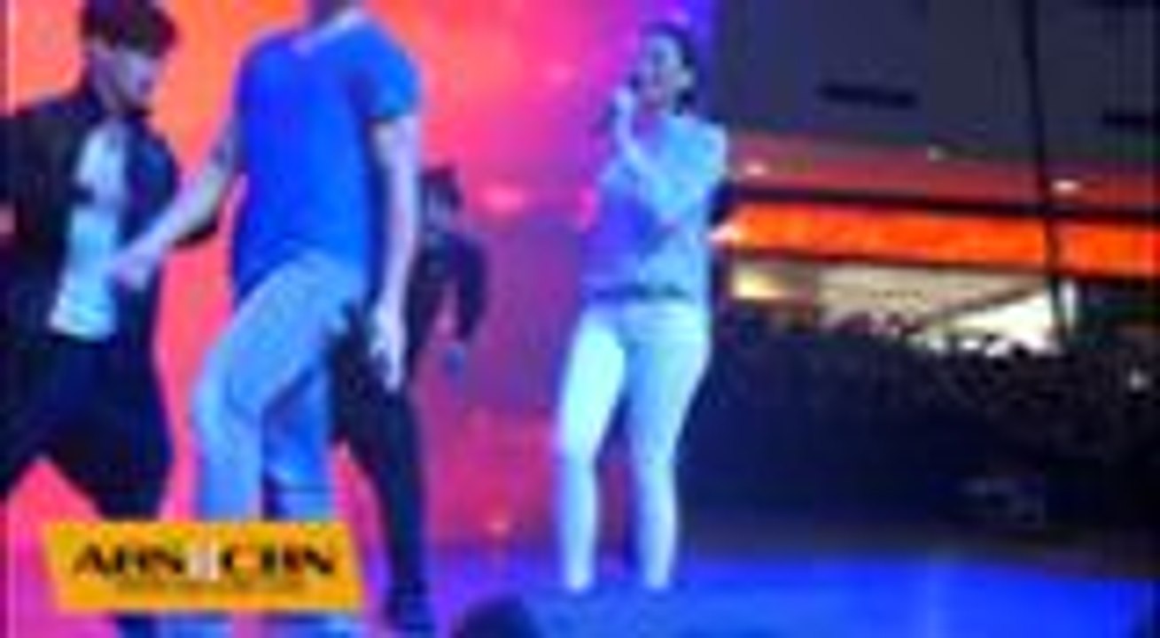 WATCH: Tiffany at Tolayts, tinilian nang todo sa kanilang  "Dito sa Puso Ko" kilig prod number sa #OTWOLSpreadTheLoveTour