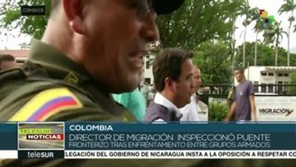 Colombia: director de Migración inspecciona puente fronterizo