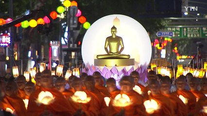 [영상] 부처님오신날 앞두고 도심 연등 행사 / YTN