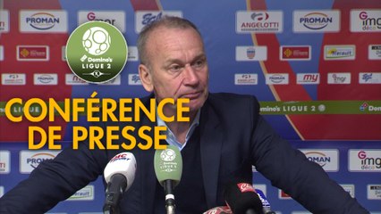 Conférence de presse AS Béziers - Stade Brestois 29 (1-0) : Mathieu CHABERT (ASB) - Jean-Marc FURLAN (BREST) - 2018/2019