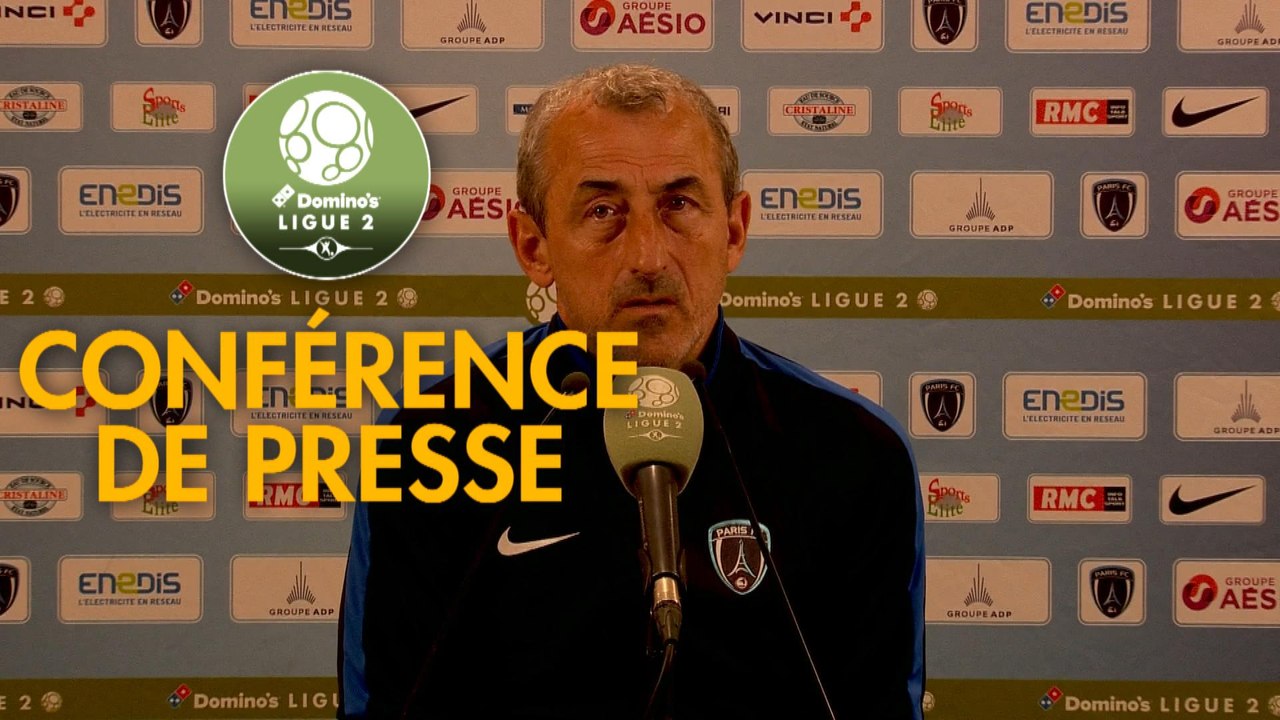 Conférence de presse Paris FC - Grenoble Foot 38 (1-0) : Mecha BAZDAREVIC (PFC) - Philippe  HINSCHBERGER (GF38) - 2018/2019