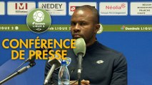 Conférence de presse FC Sochaux-Montbéliard - Red Star  FC (1-2) : Omar DAF (FCSM) -  (RED) - 2018/2019