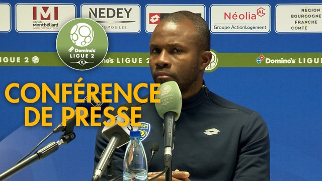 Conférence de presse FC Sochaux-Montbéliard - Red Star FC (1-2) : Omar DAF (FCSM) - (RED) - 2018/2019