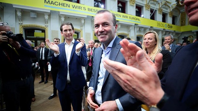 Manfred Weber na campanha austríaca