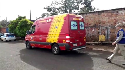 Idosa fica ferida em colisão de trânsito no Bairro Guarujá