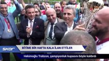 Hekimoğlu Trabzon, şampiyonluk kupasını kaldırdı