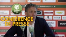 Conférence de presse RC Lens - Clermont Foot (1-0) : Philippe  MONTANIER (RCL) - Pascal GASTIEN (CF63) - 2018/2019