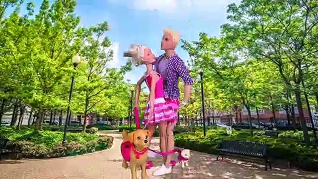 Barbie Girl & Ken Play Baby Doll Pet Shop Toys!