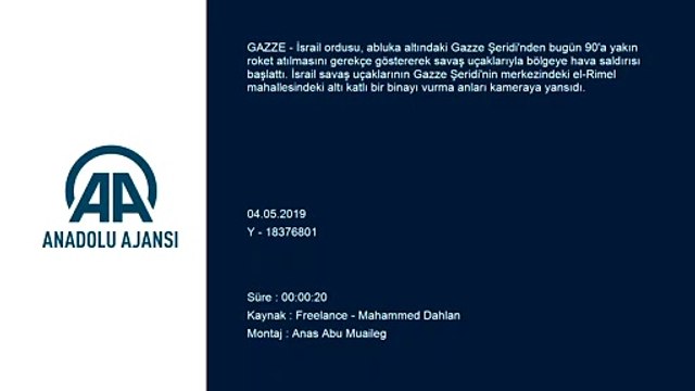 İsrail, Gazze'de 6 katlı bir binayı vurdu
