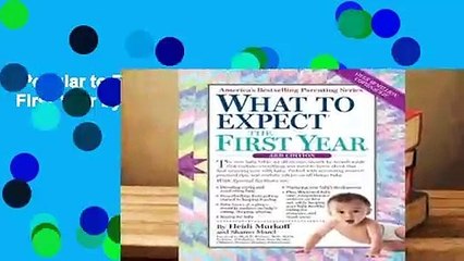 Popular to Favorit  What to Expect the First Year by Heidi Murkoff