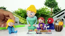 KIDS WEARING FUNNY CARNIVAL MASKS  PLAY DOH CARTOONS FOR KIDS