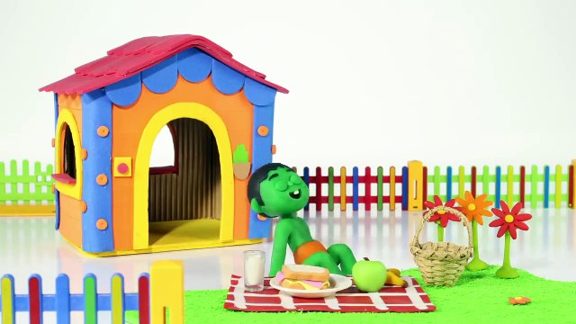 GIRLS PLAYING WITH DOLLS PLAY DOH CARTOONS FOR KIDS