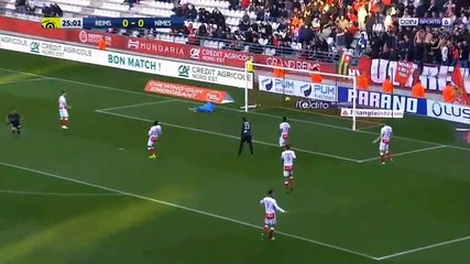 Reims 0-3 Nimes Résumé et Buts