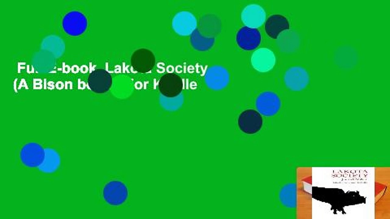 Full E-book  Lakota Society (A Bison book)  For Kindle