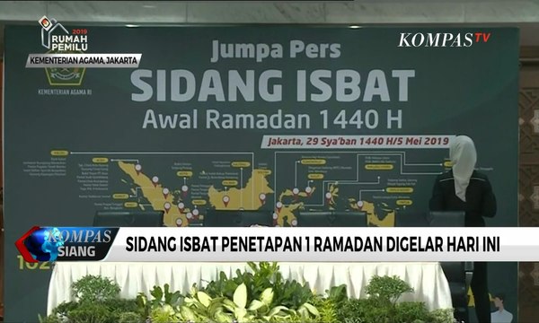 Minggu (5/5) Sore, Kemenag Gelar Sidang Isbat Penetapan 1 Ramadan 1440 H