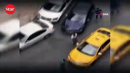 Bomonti’de tekme ve yumruklar havada uçuştu!; O anlar kamerada