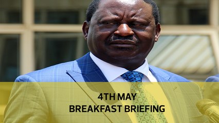 Raila camp disquiet over SGR, IG denies fighting Kinoti, : Your Breakfast Briefing