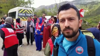 Görme engelli bireylerden Spil Dağı'na tırmanış