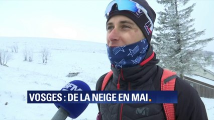 Il neige à nouveau dans les Vosges ce dimanche ❄❄