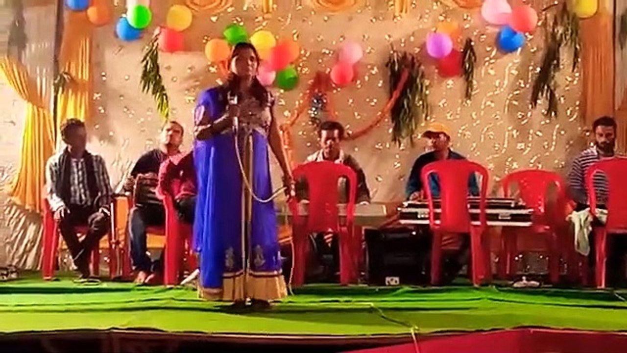 केवड़िया खोली ये मैया प्रतापपुर में कार्यक्रम के दौरान प्रस्तुति गणेश पूजन पर राजघराना चौक मार्केट