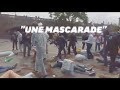 Durant le G7 à Metz, ce collectif a mimé une scène de catastrophe naturelle