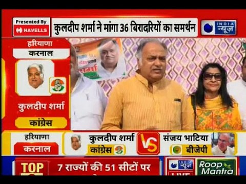 Lok Sabha Elections 2019: करनाल से कांग्रेस उम्मीदवार कुलदीप शर्मा के साथ 24 घंटे