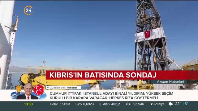 Fatih Gemisi Kıbrıs'ın batısında doğalgaz ve petrol aramaya başladı