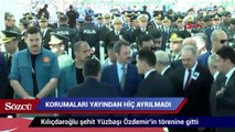 Kılıçdaroğlu şehit Yüzbaşı Özdemir'in törenine gitti