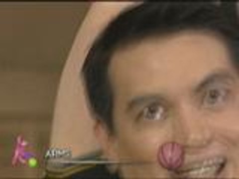 Bimby learns stretching exercises