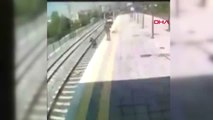 Küçükçekmece'de İntihara Kalkışan Kadını Tren Önünden Son Anda Kurtardı