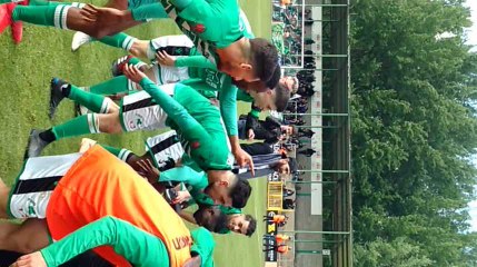 Football.Ambiance au x Francs Borains qui passent le premier tour.Video Éric Ghislain