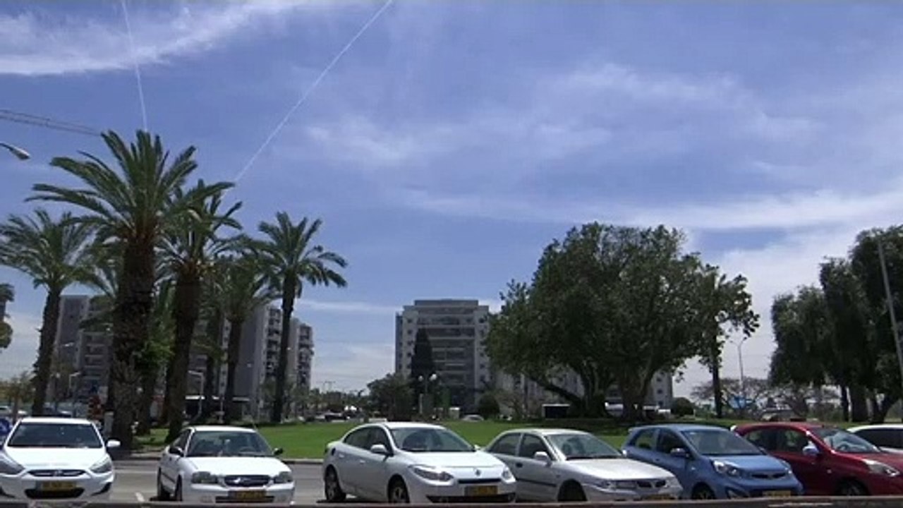 Israel's Iron Dome missile defence system in action