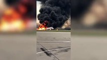 Al menos dos muertos y varios heridos en un avión ruso que aterrizó envuelto en llamas