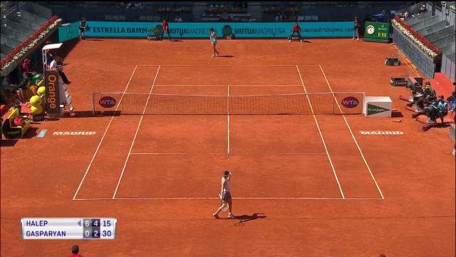 Madrid - Halep passe facilement le premier tour!