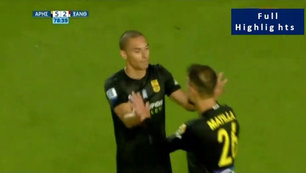 5-2 Nicolas Diguiny Second Goal  - Aris 5-2 Xanthi - Full Replay  - 05.05.2019