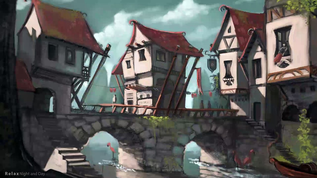 Medieval Village - 1 Hour of Medieval Music ﻿- 4K ! Medieval Instrumental Music