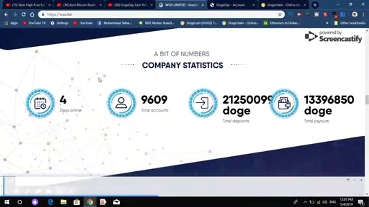 New High Free Earning Doge 2400 Cloud Mining Site 24 hours 2019 | 200 Doge Daily | By Earn Bitcoin Studio