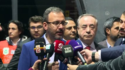 Derbi maçın ardından - Gençlik ve Spor Bakanı Kasapoğlu - İSTANBUL