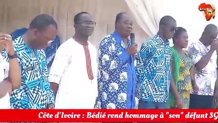 Bédié rend hommage au SG PDCI, Tanon Koffi