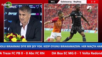 Şenol Güneş: "İki kere aynı hatayı yaptığımız çin maçı kaybettik"