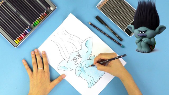 How To Draw Branch From Trolls fll mvie 2016 | DIY Drawing For Kids Kid Craft Ideas Crafty Kids