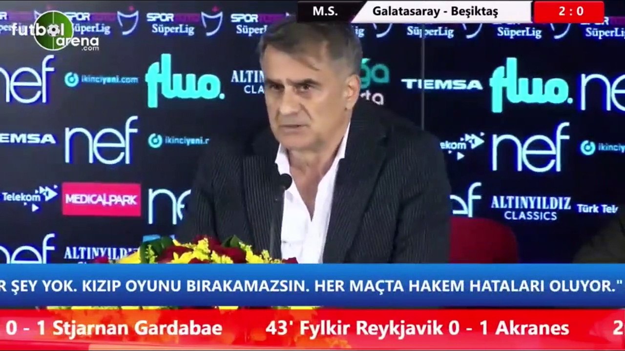 Şenol Güneş: "Oyuncularım etki altında kaldığını düşünüyorum"