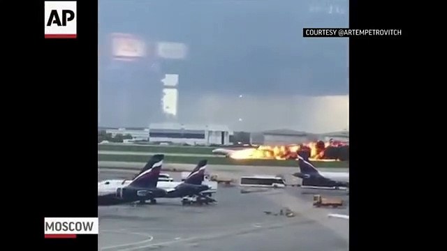 Russian Sukhoi SSJ100 Bursts into Flames Uon Landing, Killing 41 Passengers