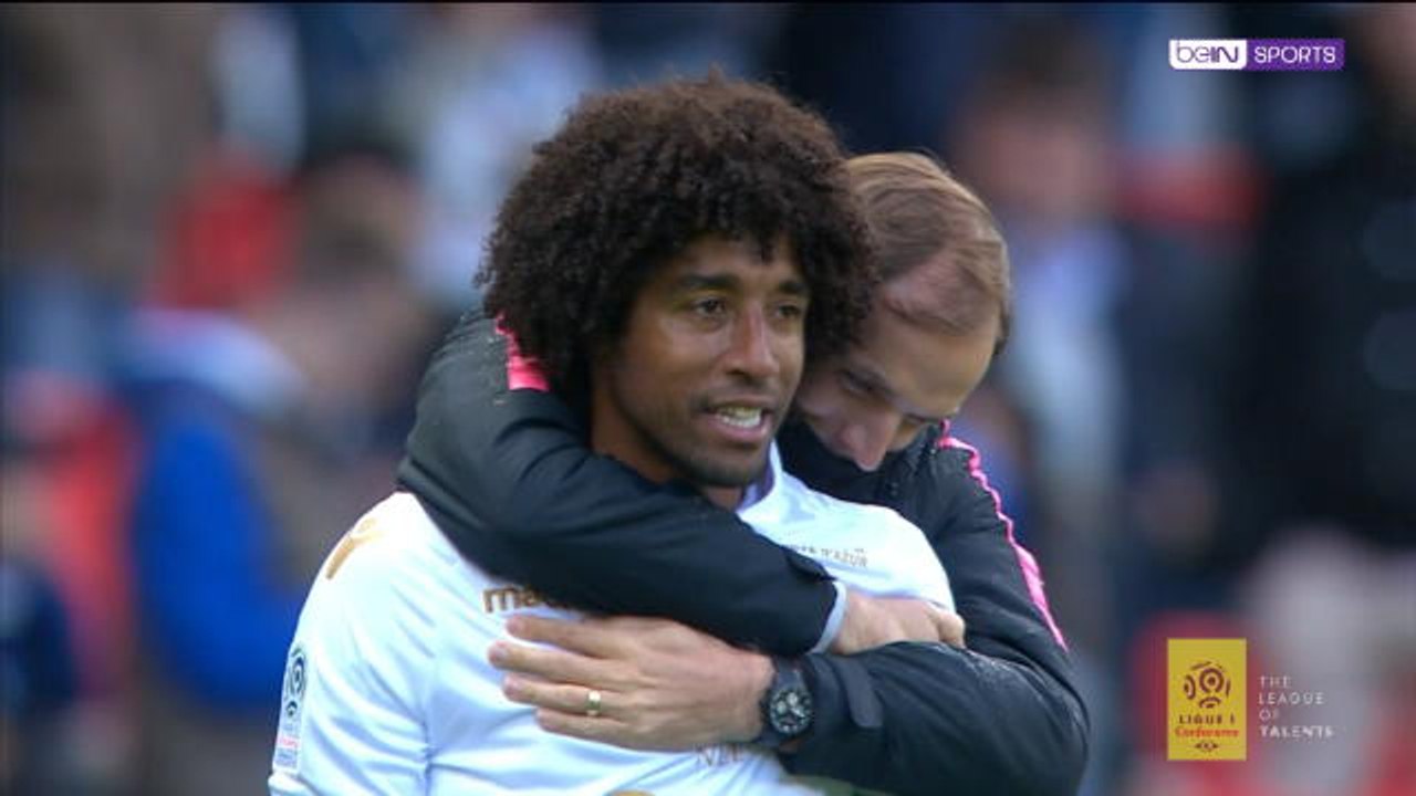 Tuchel hugs Nice's Dante after he concedes penalty